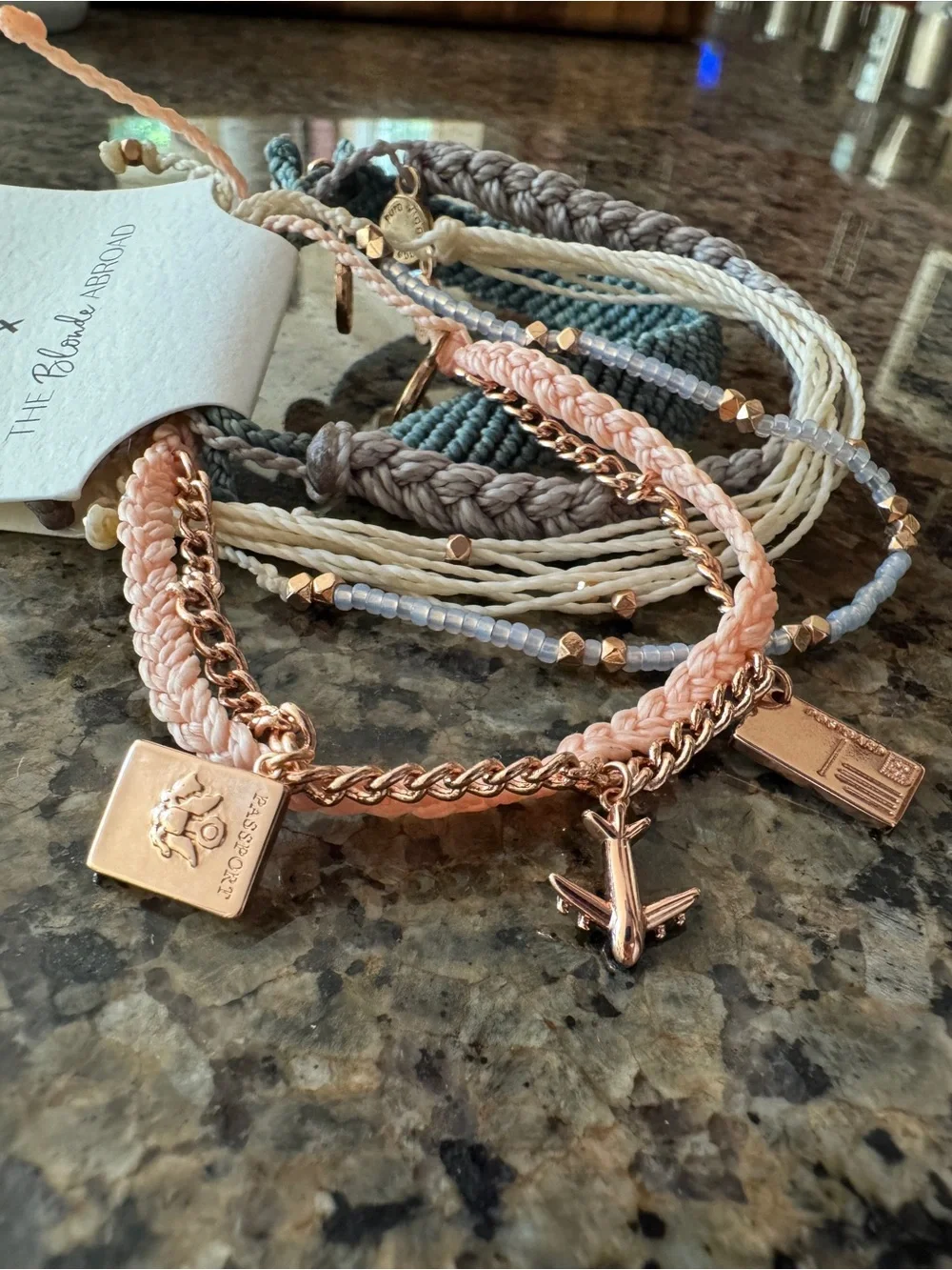 Pura Vida x Blonde Abroad Travel Bracelet Set – Rare & Discontinued – New